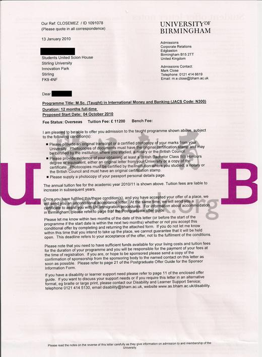 英国伯明翰大学国际金钱与银行硕士