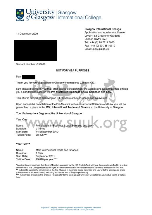 英国格拉斯哥大学硕士预科