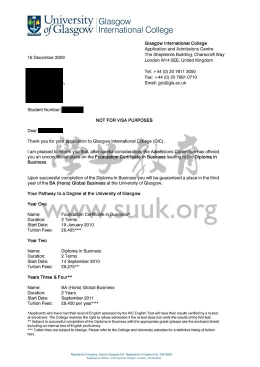 英国格拉斯哥大学商业专业本科预科