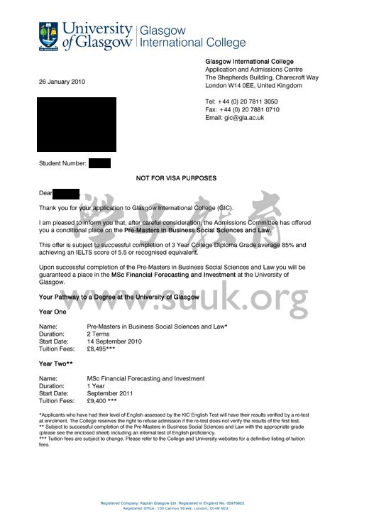 英国格拉斯哥大学硕士预科