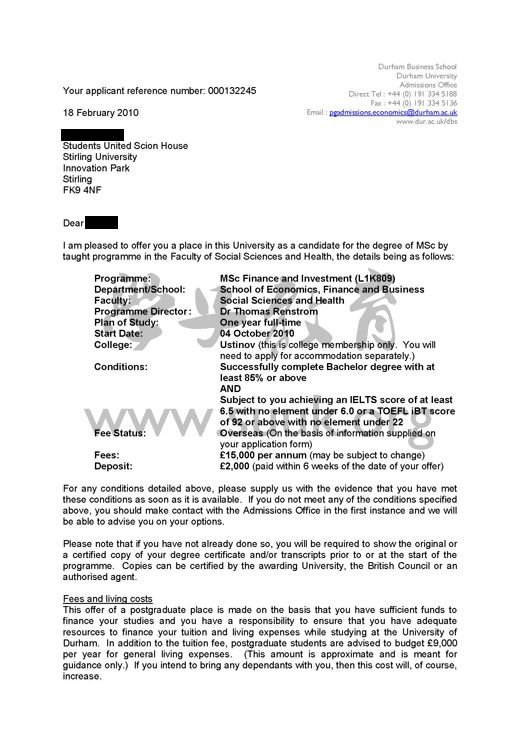英国杜伦大学金融和投资硕士