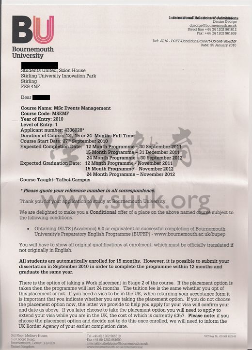 英国伯恩茅斯大学展会管理硕士