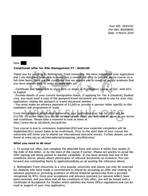 英国诺丁汉特伦特大学管理硕士