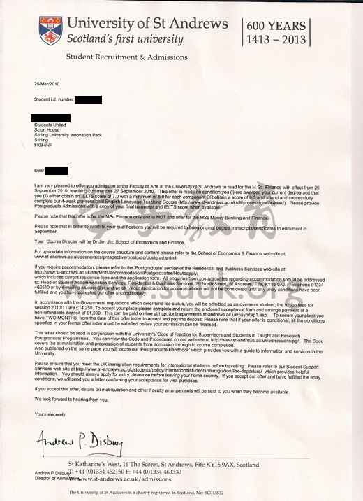 英国圣安德鲁斯大学金融硕士