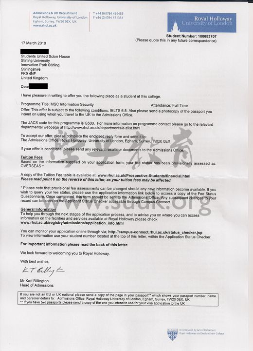 英国伦敦大学皇家霍洛威学院商业信息系统硕士