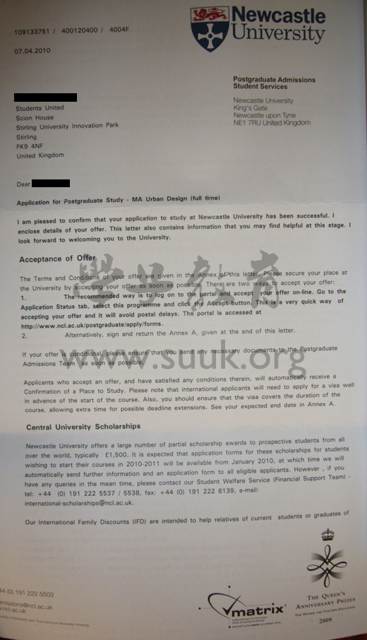 英国纽卡斯尔大学城市设计硕士
