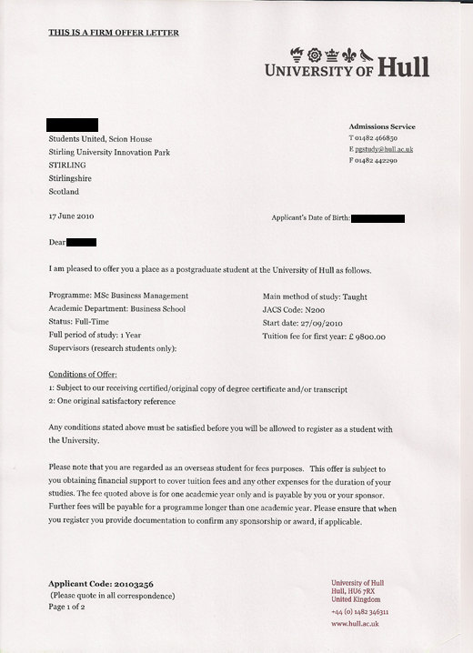 英国赫尔大学商务管理学硕士