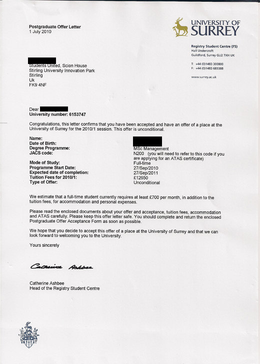 英国萨里大学管理学硕士