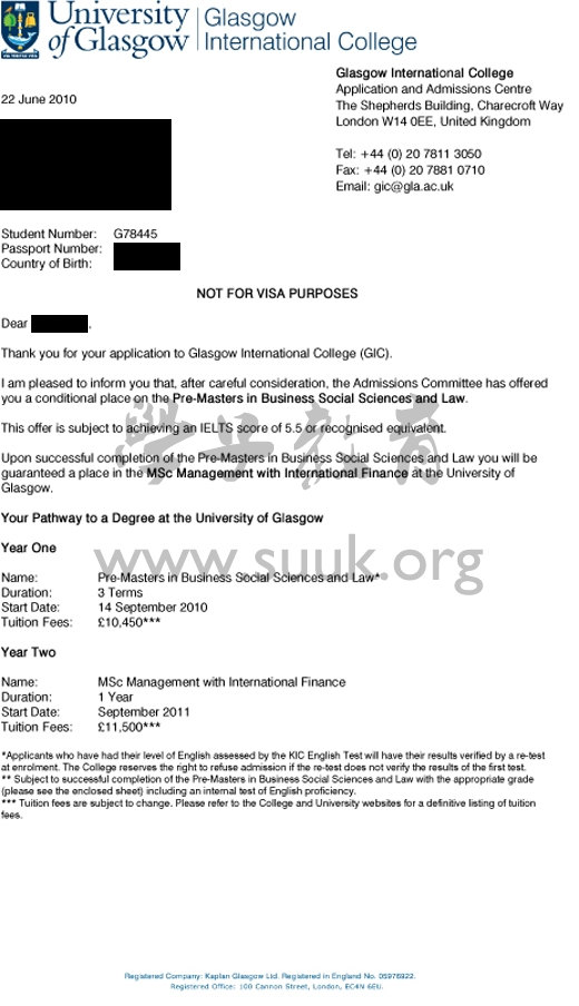 格拉斯哥大学硕士预科