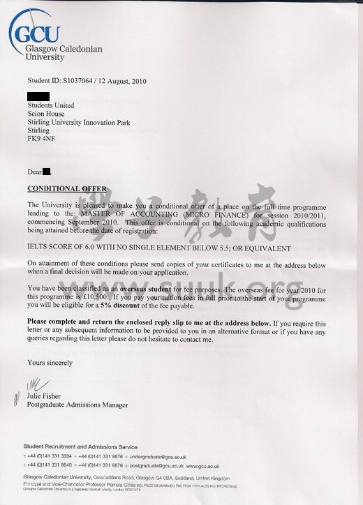 英国格拉斯哥喀力多尼亚大学会计(微观金融)学硕士