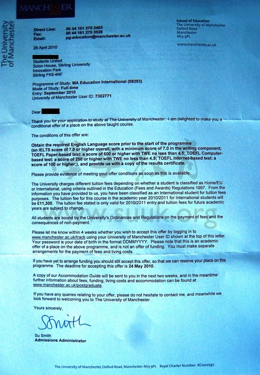 英国曼彻斯特大学国际教育学硕士
