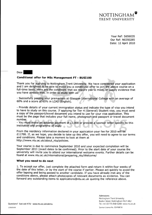 英国诺丁汉特伦特大学管理学硕士