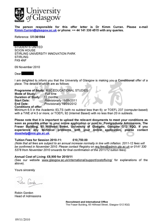 英国格拉斯哥大学教育学硕士