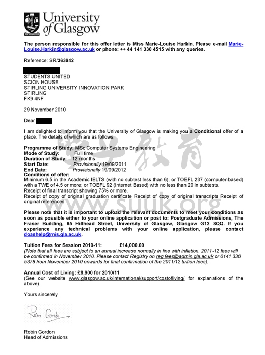 英国格拉斯哥大学计算机系统工程学硕士