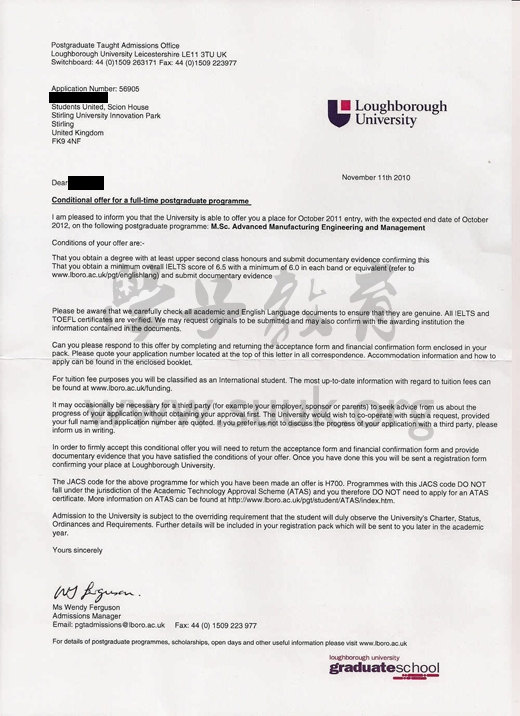 英国拉夫堡大学高等制造工程与管理学硕士