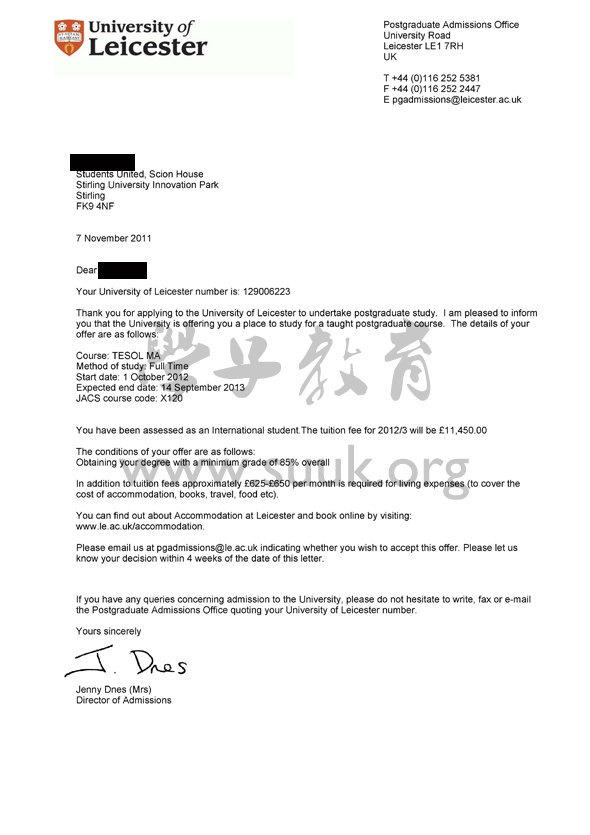 英国莱斯特大学英语教育学硕士