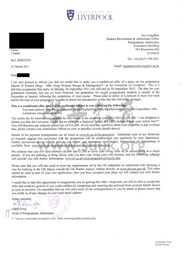 英国利物浦大学项目设计和管理学硕士