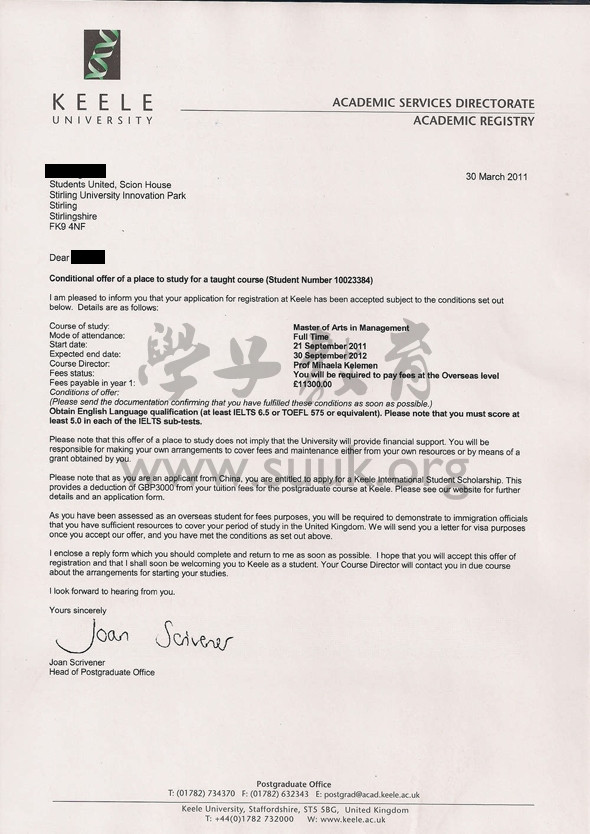 英国基尔大学管理学硕士