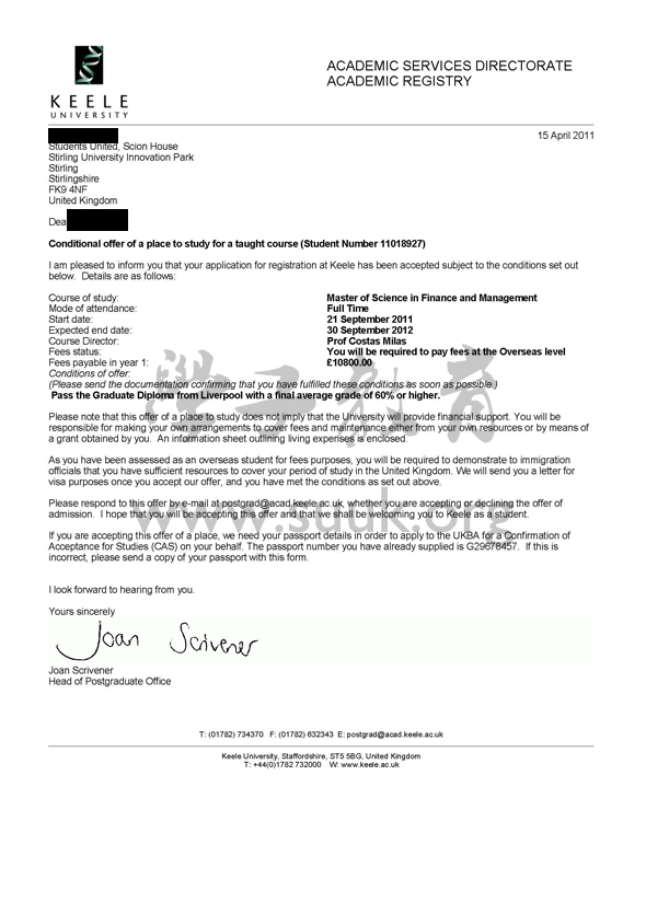 英国基尔大学金融和管理学硕士