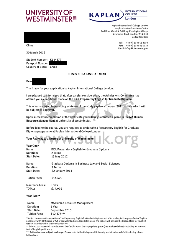 英国威斯敏斯特大学语言+硕士预科