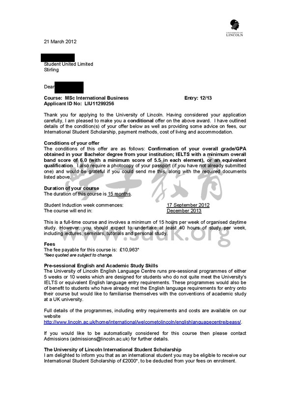 英国林肯大学国际商务学硕士