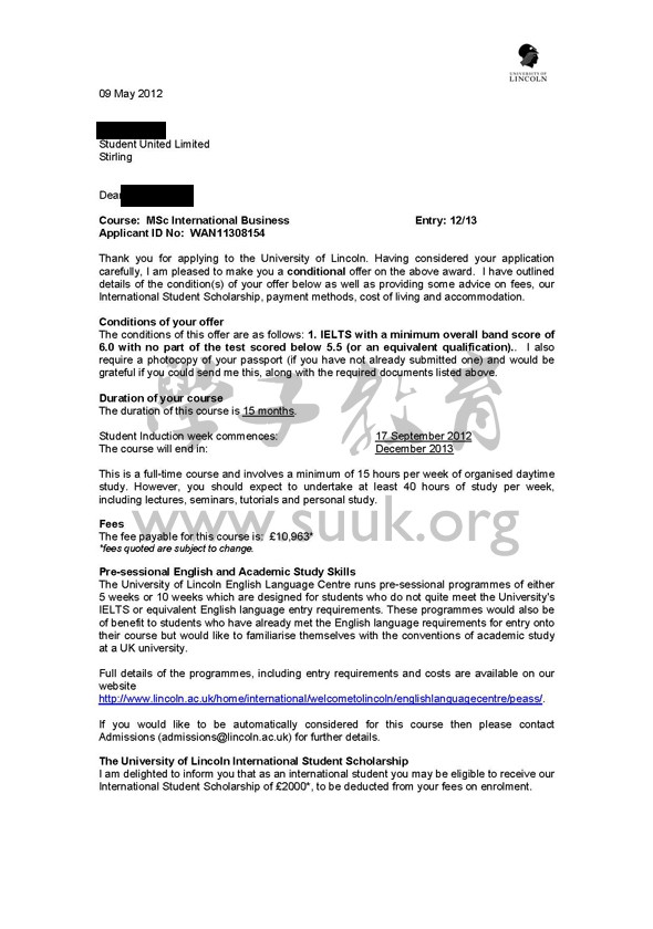 英国林肯大学国际商务学硕士