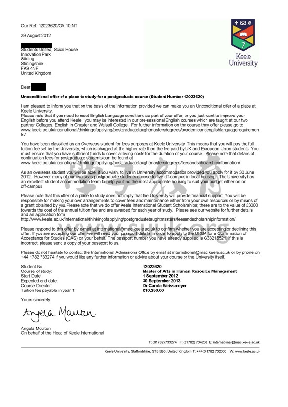 英国基尔大学人力资源管理学硕士