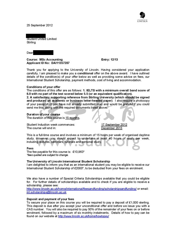 英国林肯大学会计学硕士