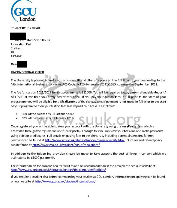 英国格拉斯哥喀里多尼亚大学伦敦校区国际商务学硕士