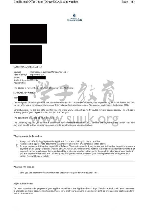 英国哈德斯菲尔德大学国际商务管理学硕士