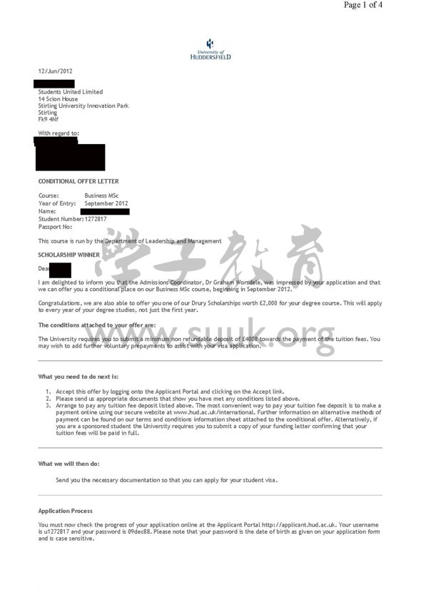 英国哈德斯菲尔德大学商务硕士