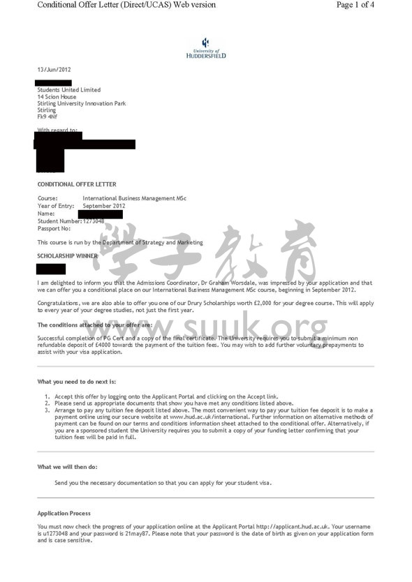 英国哈德斯菲尔德大学国际商务管理硕士