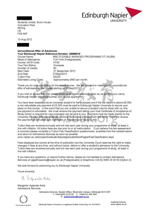 英国爱丁堡龙比亚大学国际商务管理硕士