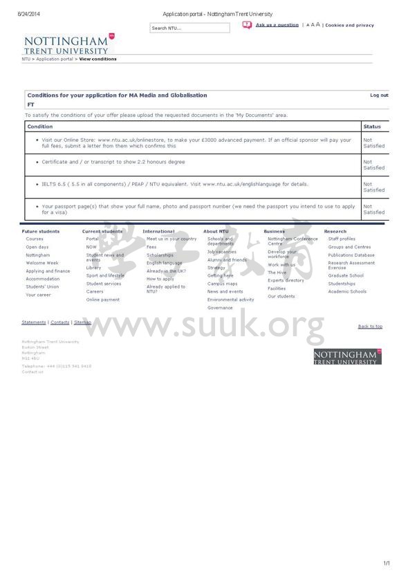 英国诺丁汉特伦特大学媒体与全球化硕士