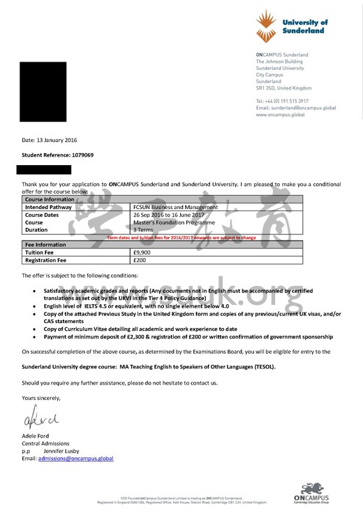 英国桑德兰大学对外英语硕士预科