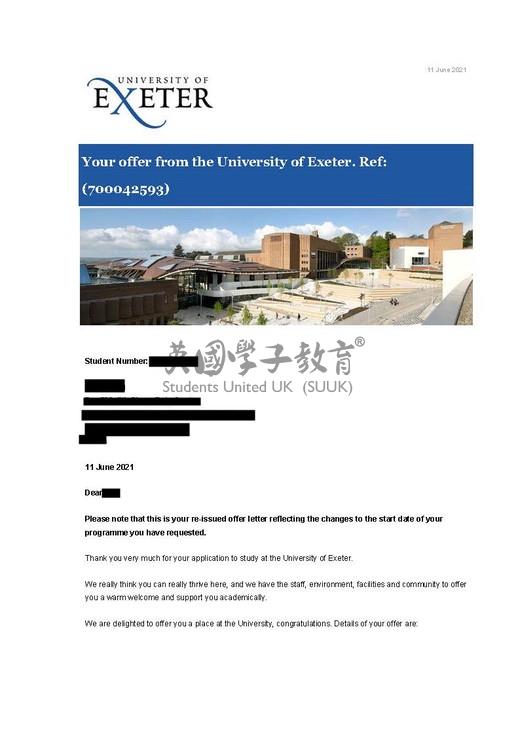 英国埃克塞特大学数据科学硕士