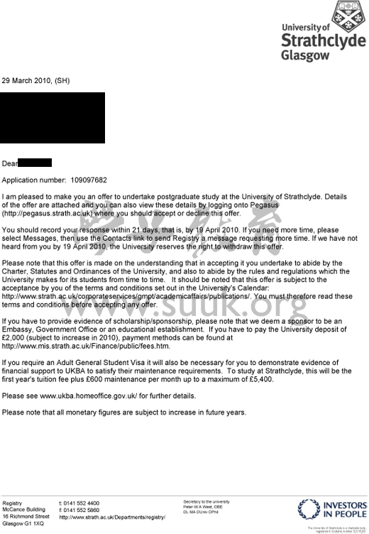 英国格拉斯哥斯特拉思克莱德大学国际酒店与旅游管理学硕士