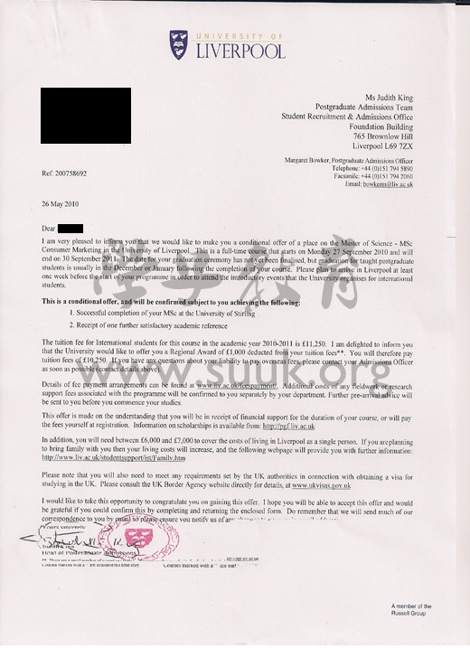 英国利物浦大学消费者营销学硕士