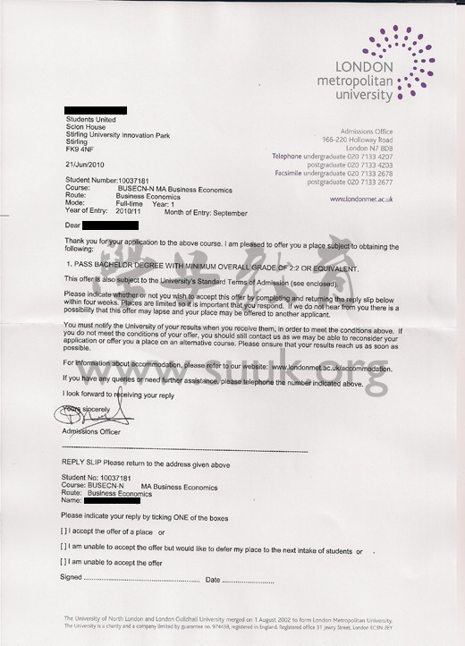 英国伦敦城市大学商务经济学硕士