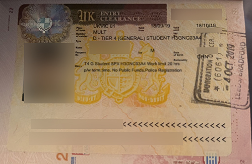英国学生签证（Tier 4）申请成功案例